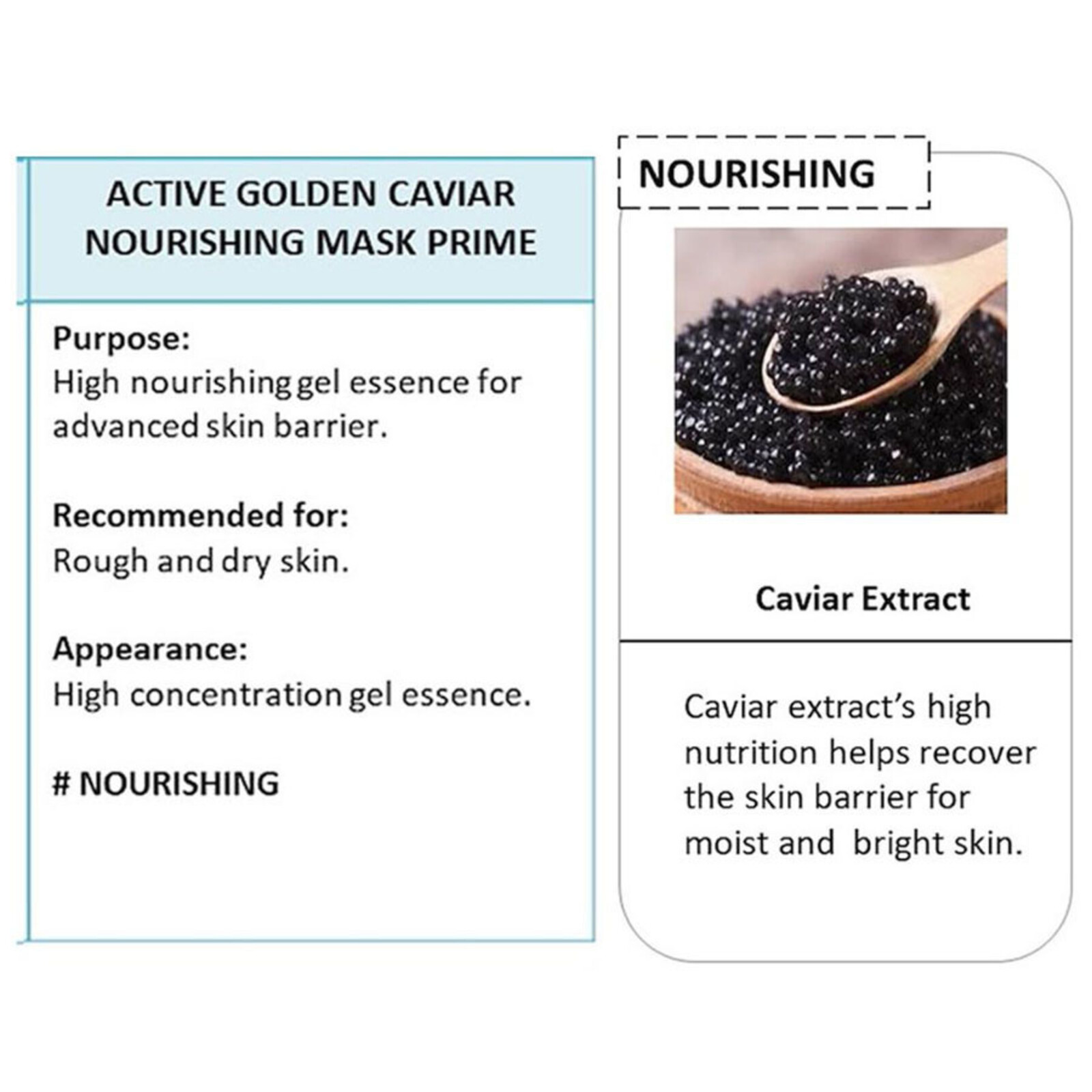 JMsolution Active Golden Caviar Nourishing Mask Prime
