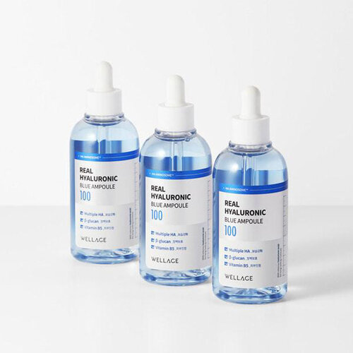 Real Hyaluronic Blue 100 Ampoule Wellage Real Hyaluronic Blue 100 Ampoule
