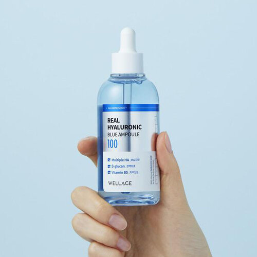 Real Hyaluronic Blue 100 Ampoule Wellage Real Hyaluronic Blue 100 Ampoule