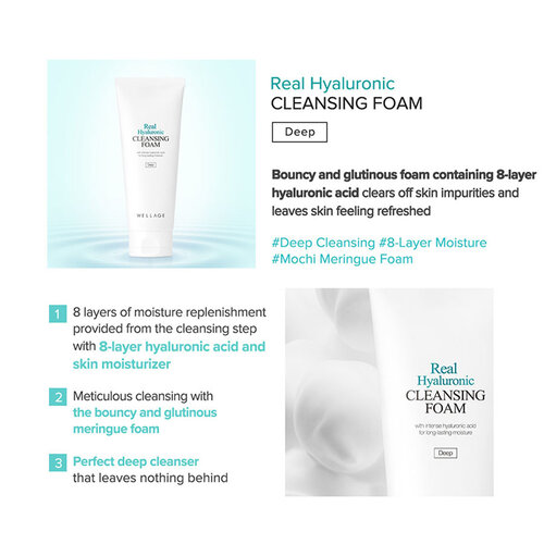 Real Hyaluronic Cleansing Foam Wellage Real Hyaluronic Cleansing Foam