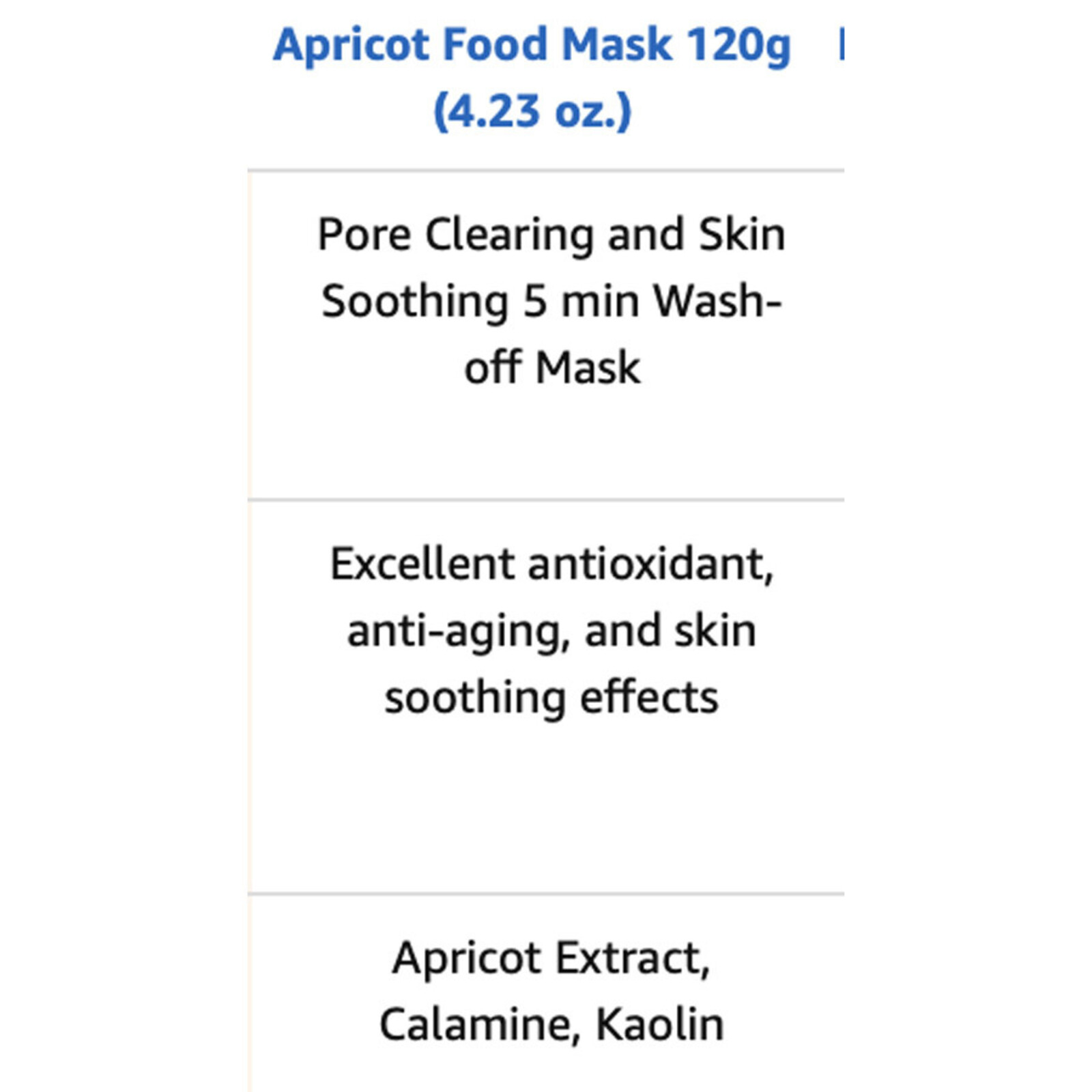 Skinfood Apricot Food Mask