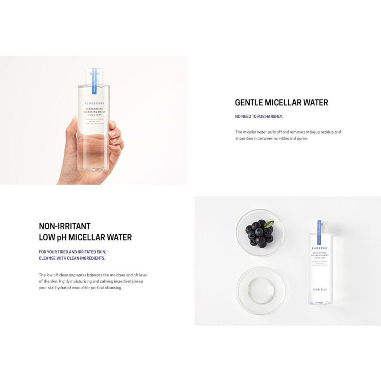 Innisfree Blueberry Rebalancing Cleansing Water