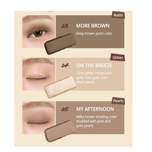 Pro Eye Palette Mini 01 (Mono Mood) CLIO Pro Eye Palette Mini 01 (Mono Mood)