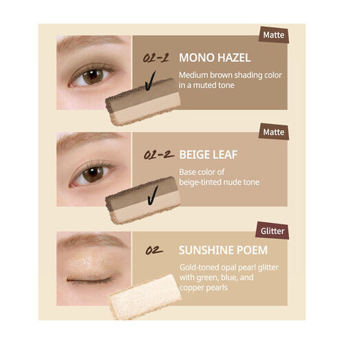 Pro Eye Palette Mini 01 (Mono Mood) CLIO Pro Eye Palette Mini 01 (Mono Mood)