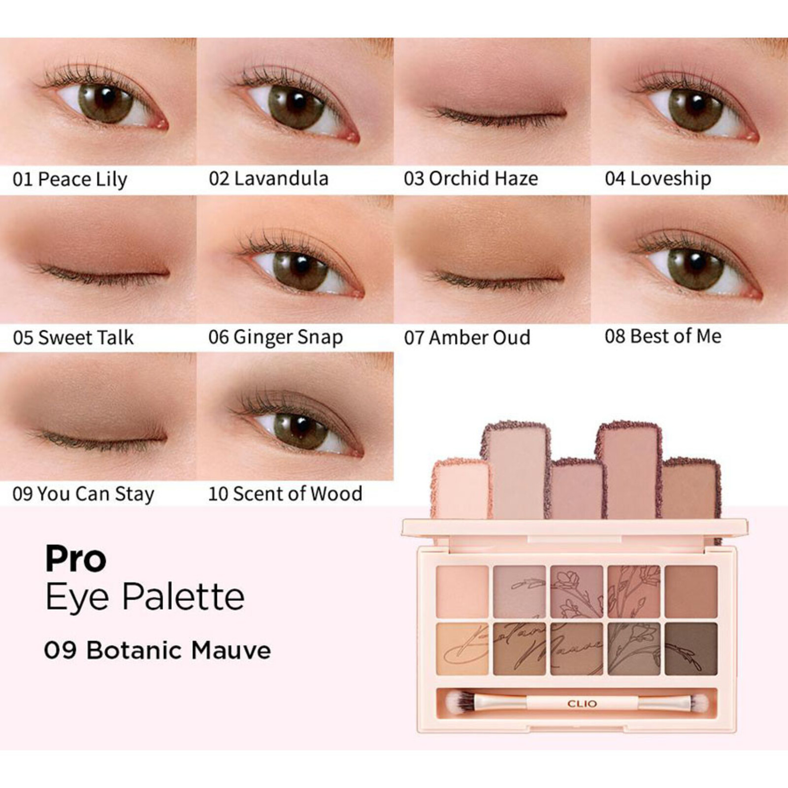 CLIO Pro Eye Palette 09 Botanic Mauve