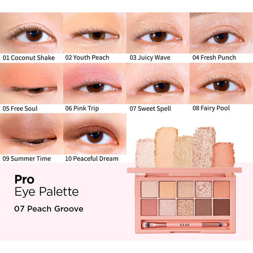 CLIO Pro Eye Palette 07 Peach Grove