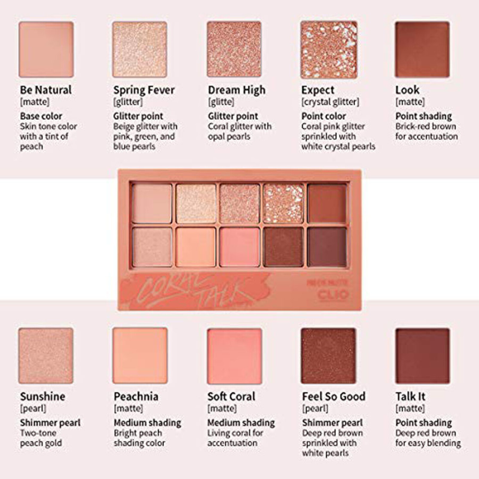 CLIO Pro Eye Palette 03 Coral Talk