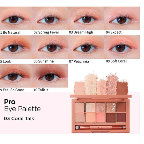 Pro Eye Palette 03 Coral Talk CLIO Pro Eye Palette 03 Coral Talk