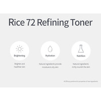 Rice 72% White Lucent Refining Toner 9Wishes Rice 72% White Lucent Refining Toner