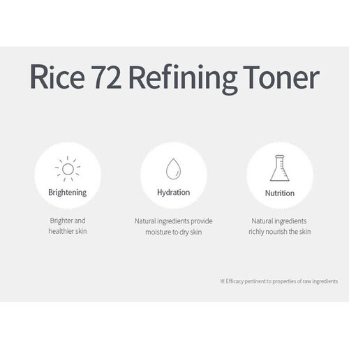Rice 72% White Lucent Refining Toner 9Wishes Rice 72% White Lucent Refining Toner