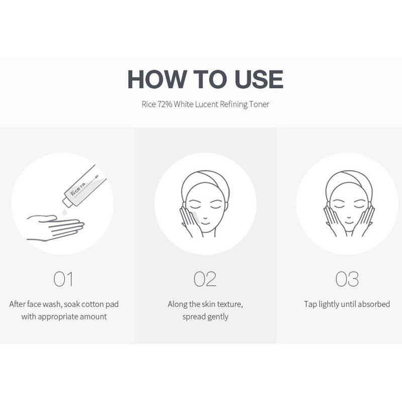 Rice 72% White Lucent Refining Toner