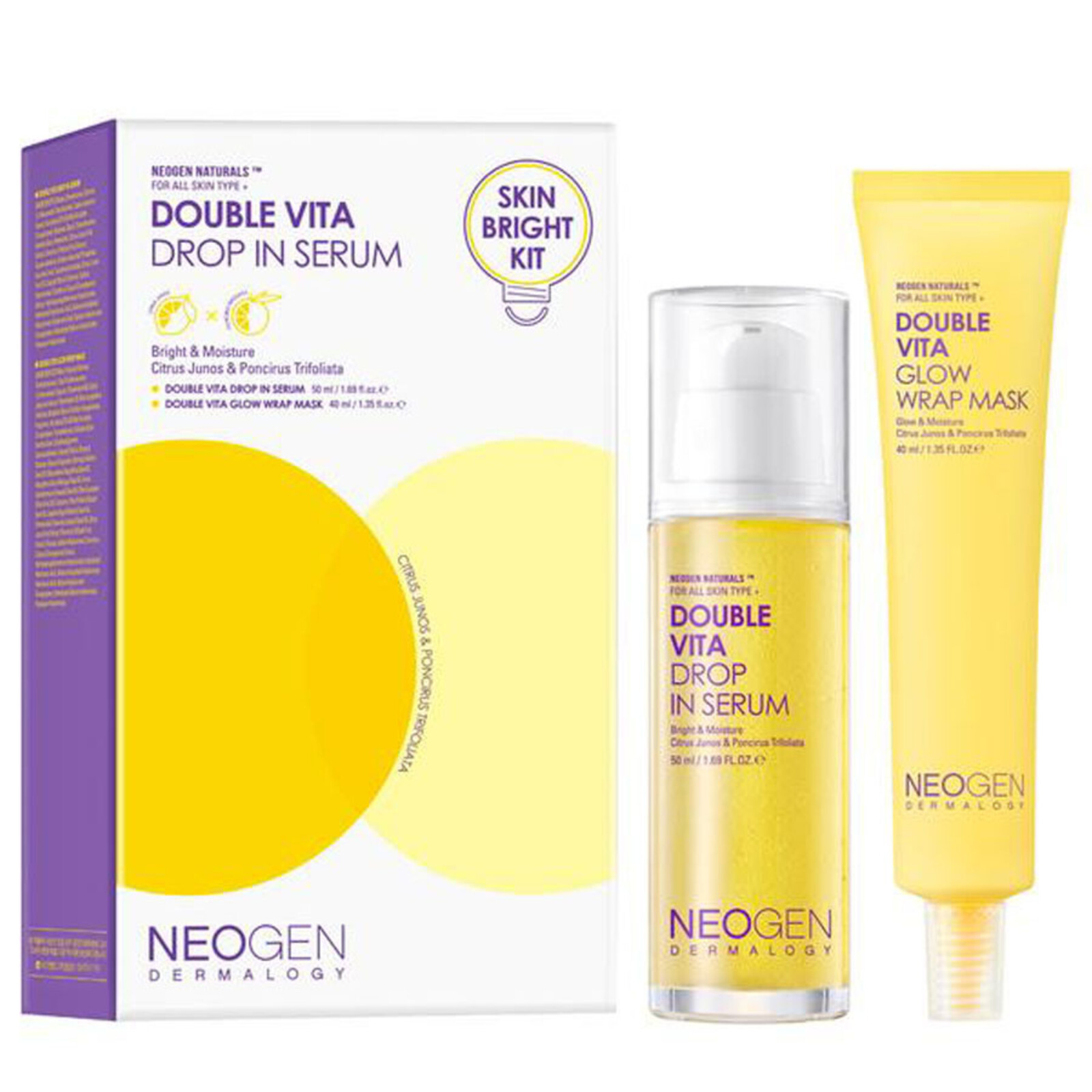 Neogen Double Vita Drop In Serum Skin Bright Kit