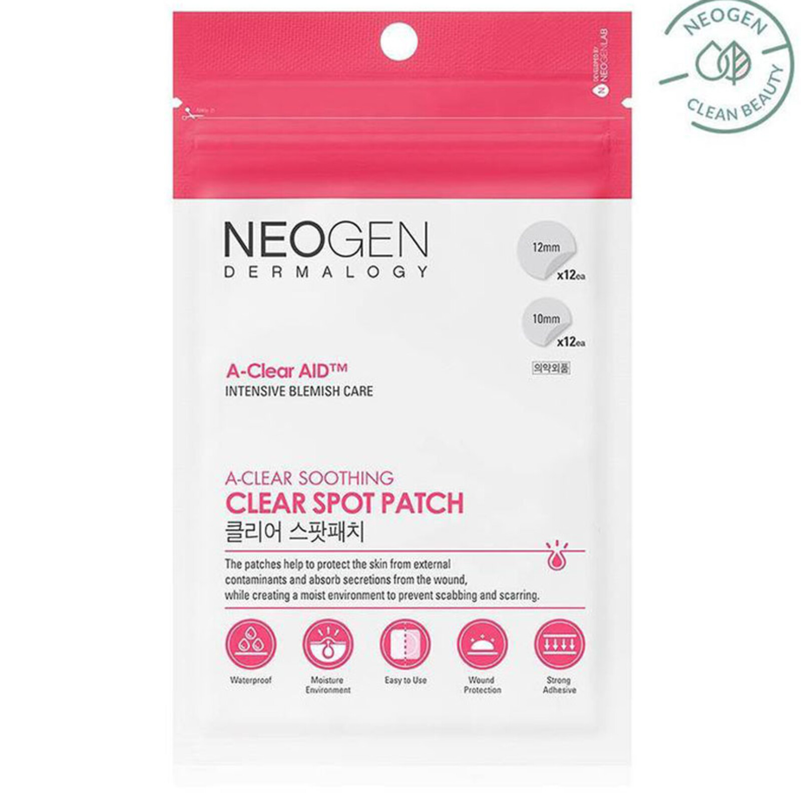 Neogen A-clear Soothing Spot Patch 24 Count (1 Pack)