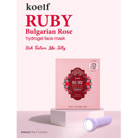 Ruby Bulgarian Rose Hydrogel Beauty Face Mask Pack Koelf Ruby Bulgarian Rose Hydrogel Beauty Face Mask Pack