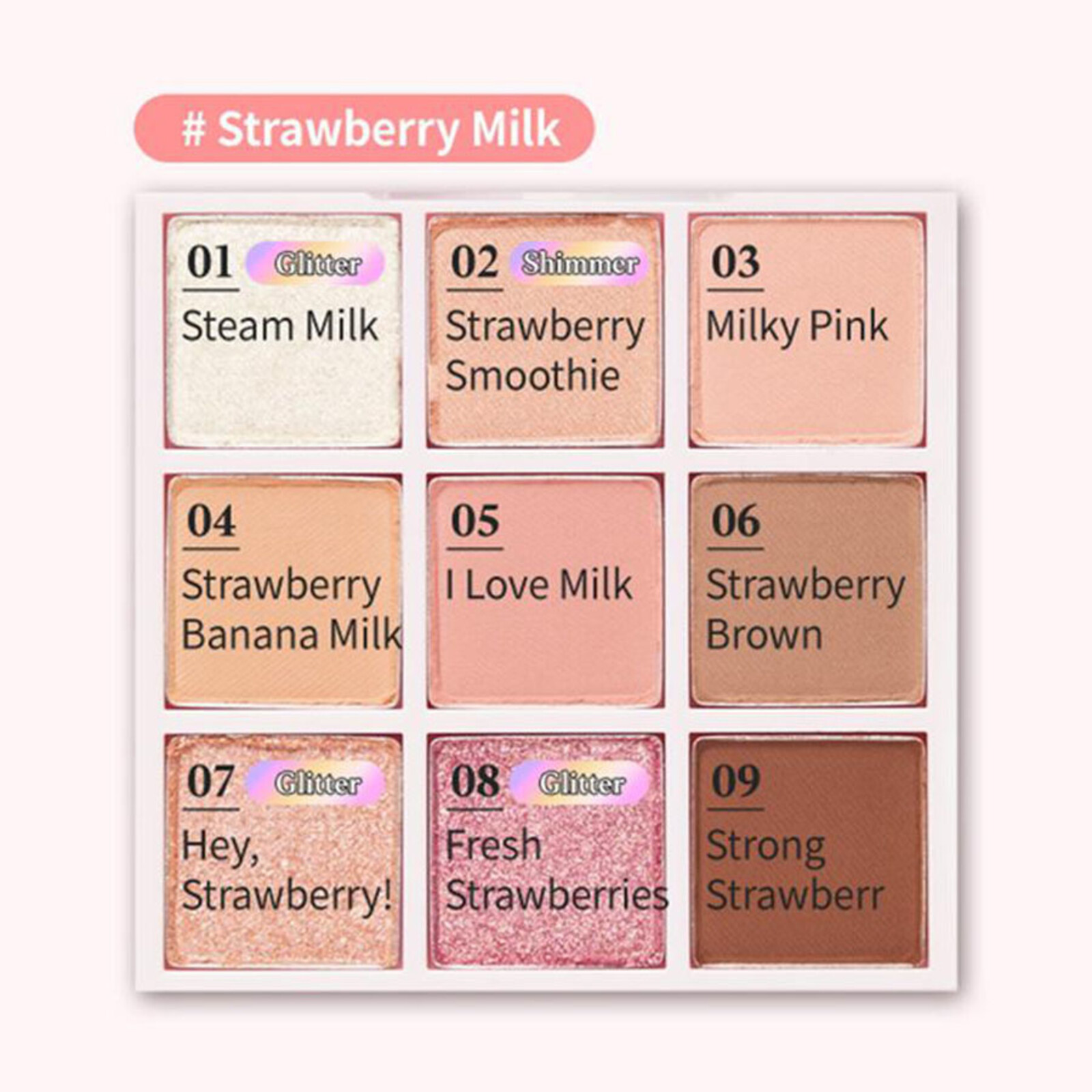 Etude House Play Color Eyes Milky New Year #Strawberry Milk