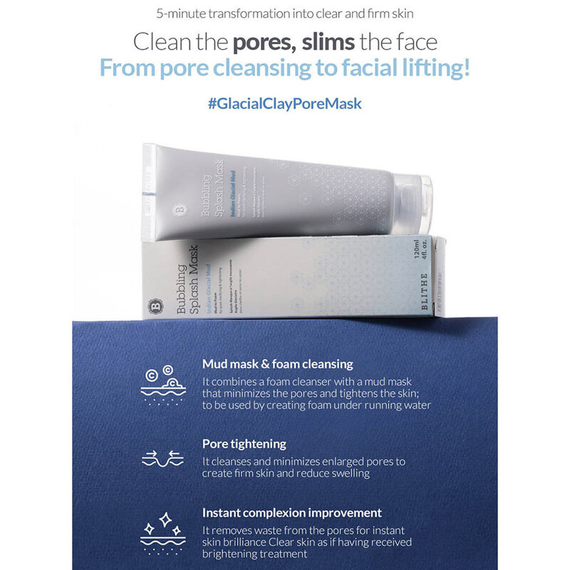 Bubbling Splash Mask Indian Glacial Mud