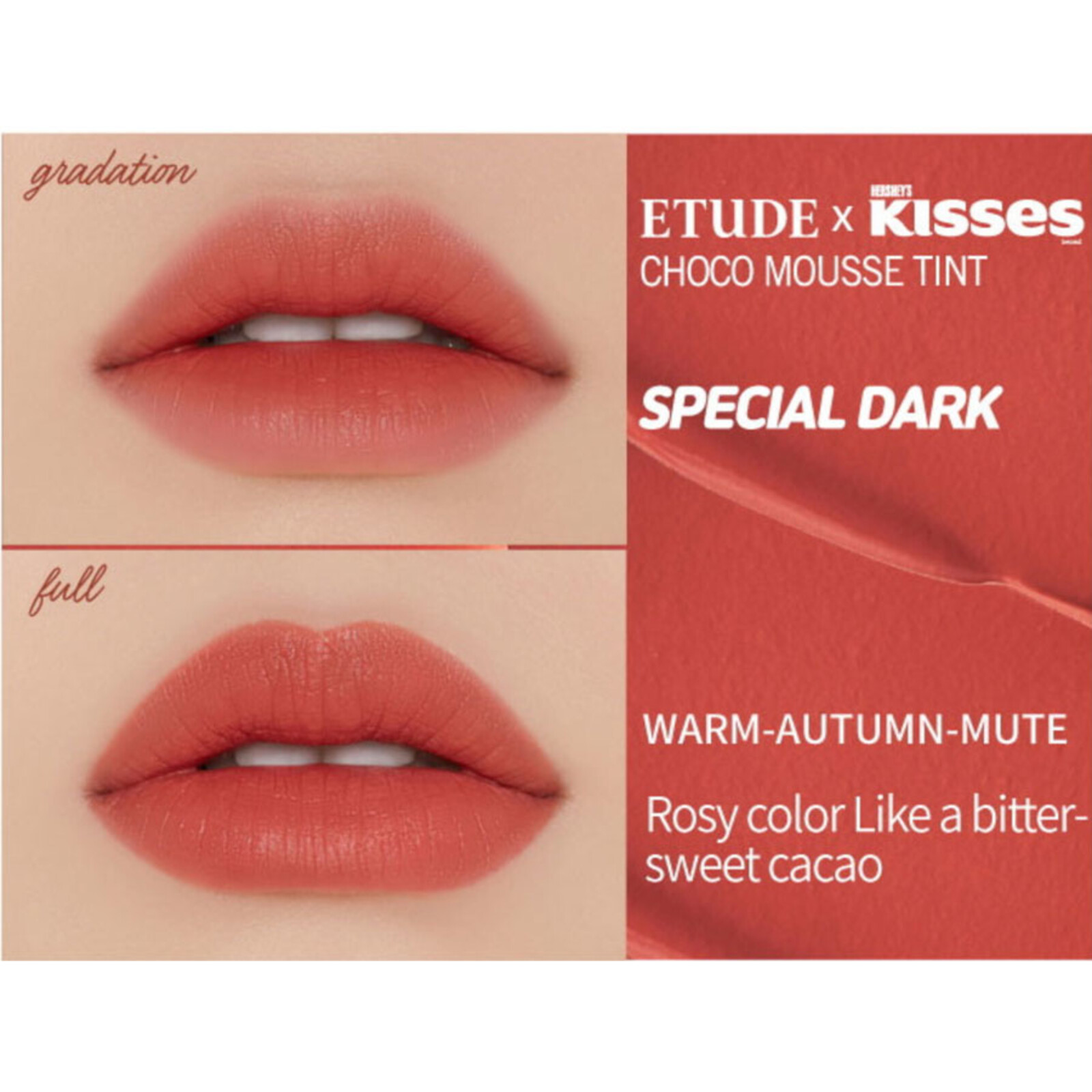 Etude House Hershey's Kisses Choco Mousse Tint