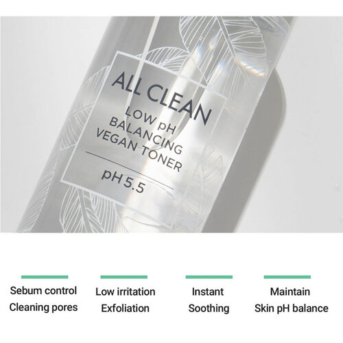 All Clean low pH Balancing Vegan Toner Heimish All Clean low pH Balancing Vegan Toner