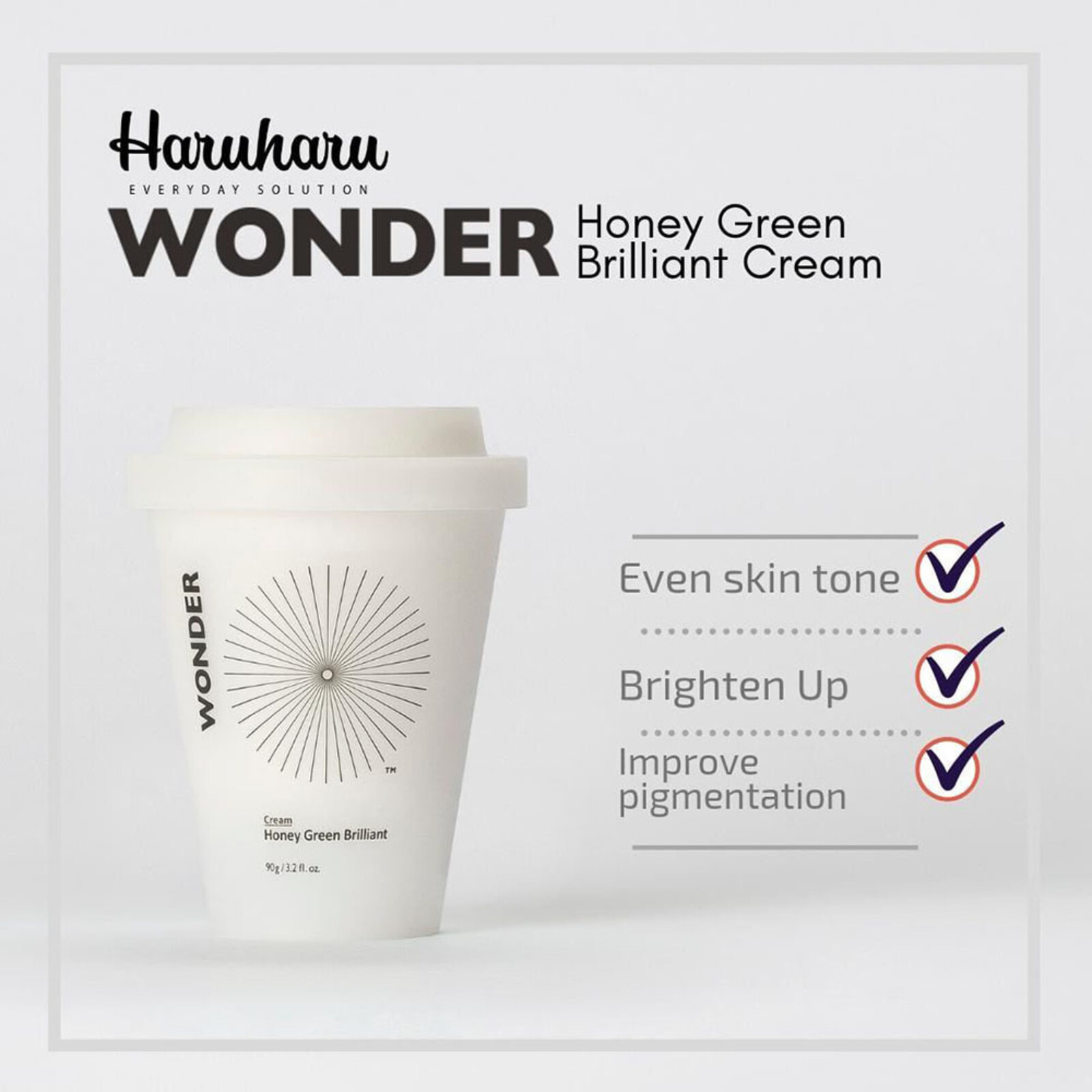 Haruharu Wonder Honey Green Brilliant Cream