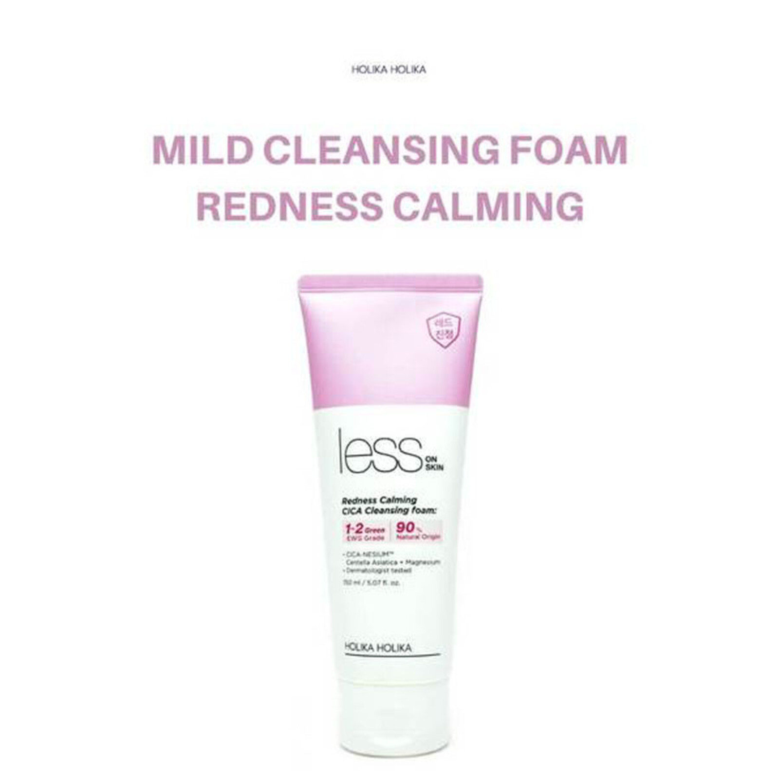 Holika Holika Less On Skin Redness Calming CICA Cleansing Foam