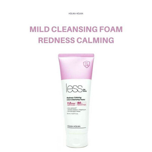 Less On Skin Redness Calming CICA Cleansing Foam Holika Holika Less On Skin Redness Calming CICA Cleansing Foam