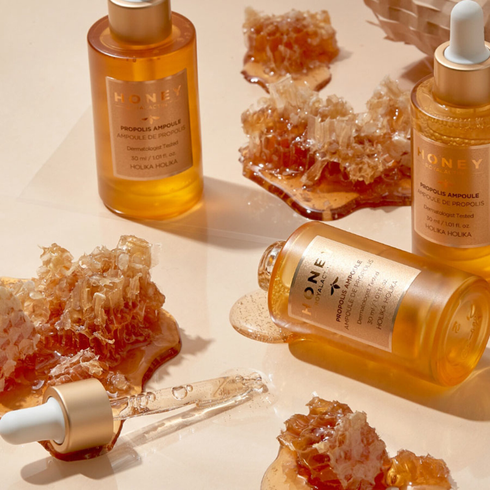 Holika Holika Honey Royalactin Propolis Ampoule Cream Set