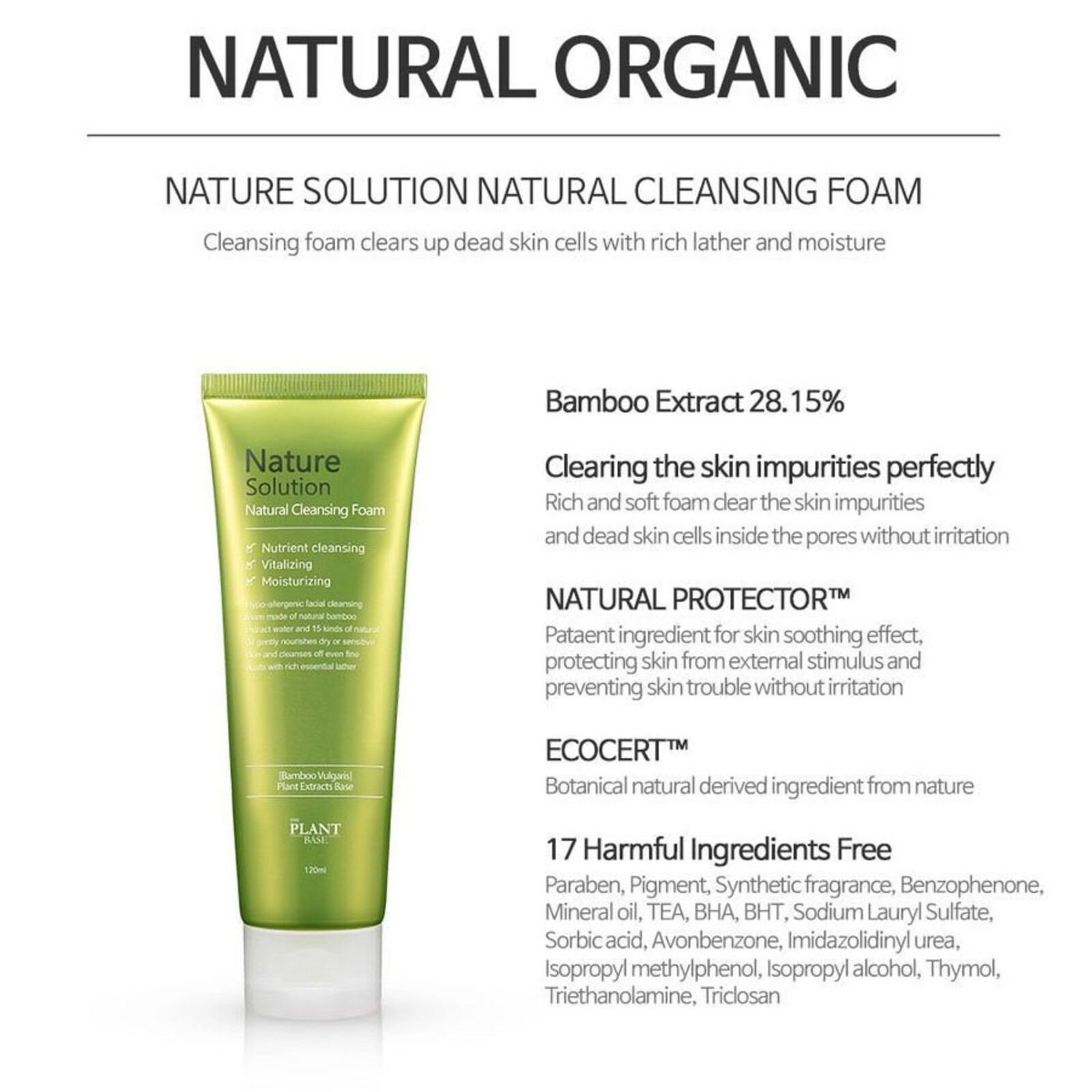 The Plant Base Nature Solution Natural Cleansing Foam
