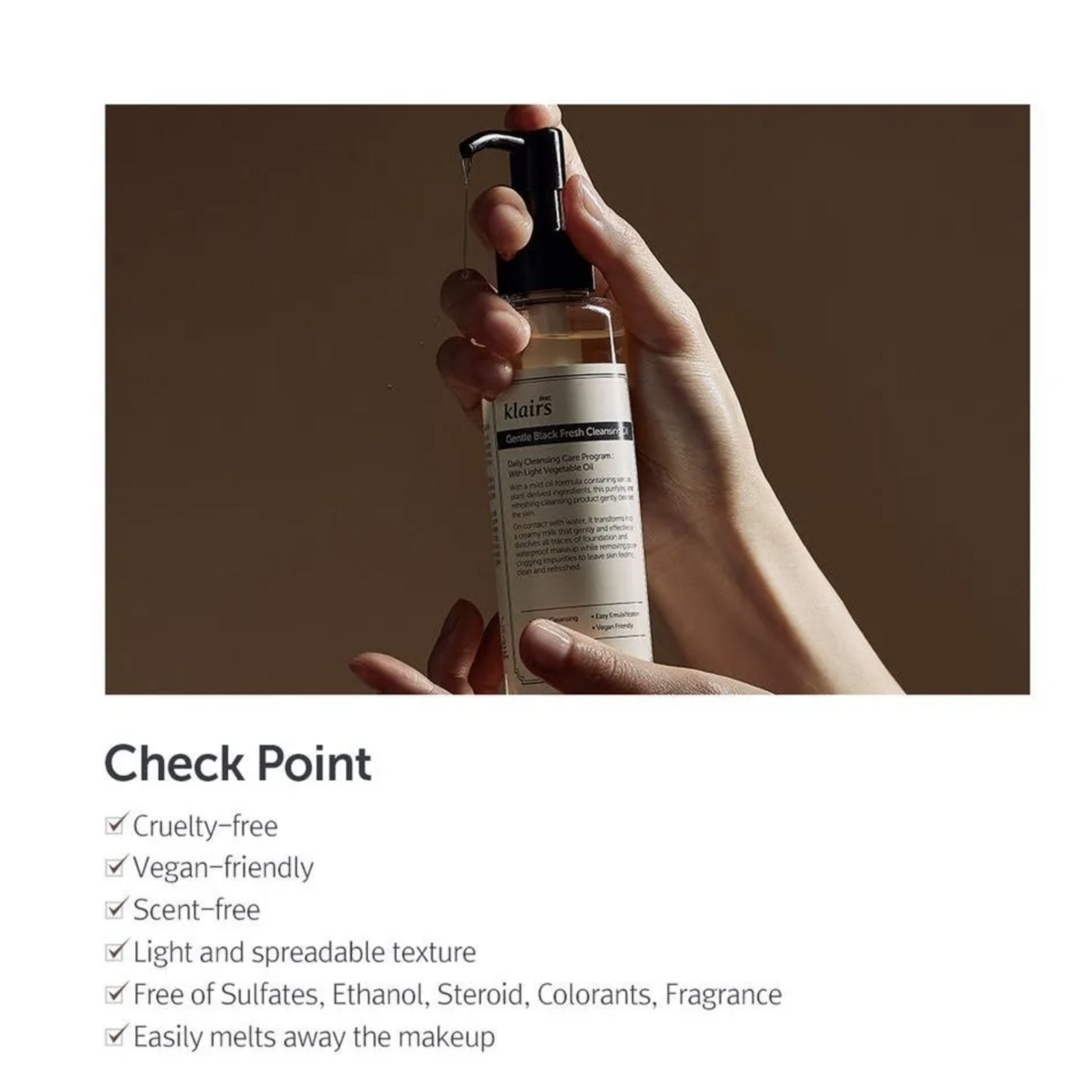 Klairs Gentle Black Fresh Cleansing Oil