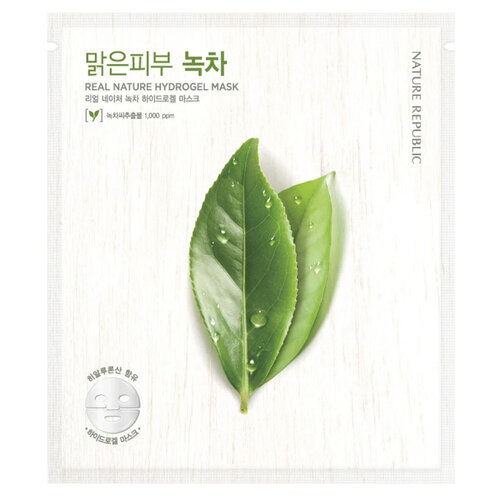 Real Nature Green Tea Hydrogel Mask Nature Republic Real Nature Green Tea Hydrogel Mask
