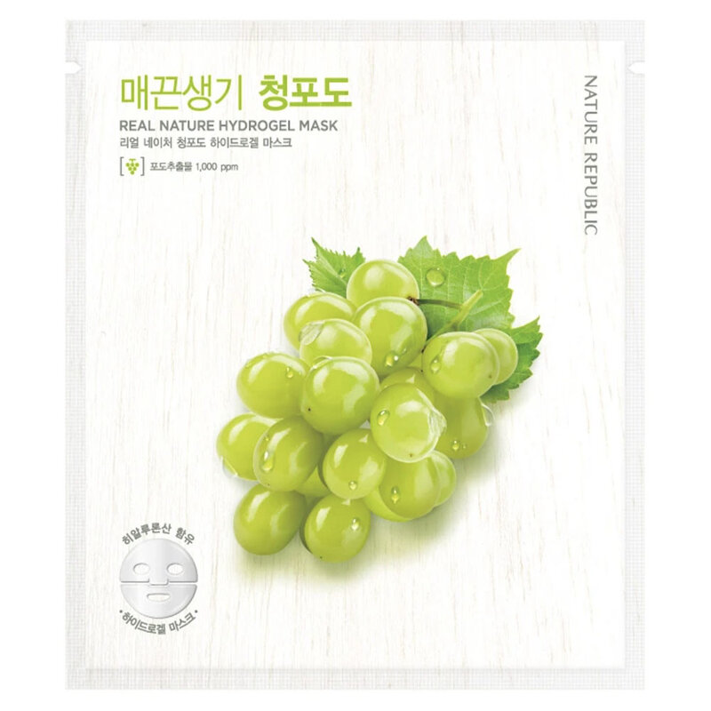 Real Nature Green Grape Hydrogel Mask