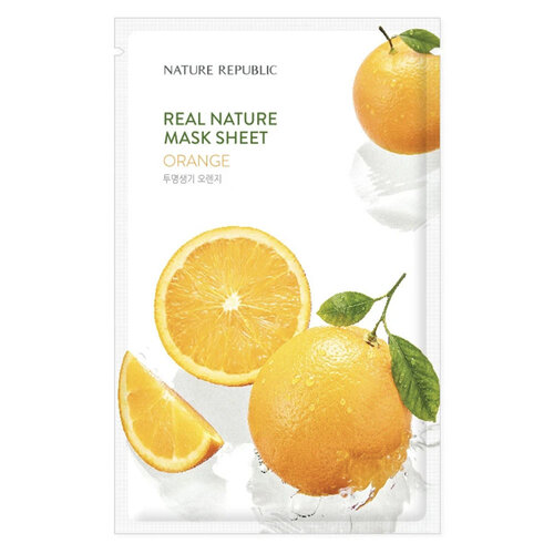 Real Nature Orange Sheet Mask Nature Republic Real Nature Orange Sheet Mask