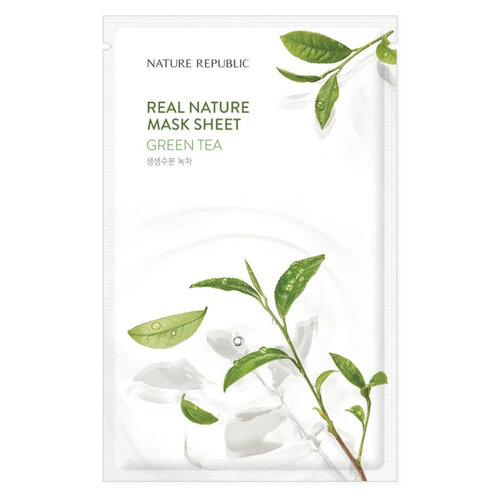 Real Nature Green Tea Sheet Mask Nature Republic Real Nature Green Tea Sheet Mask