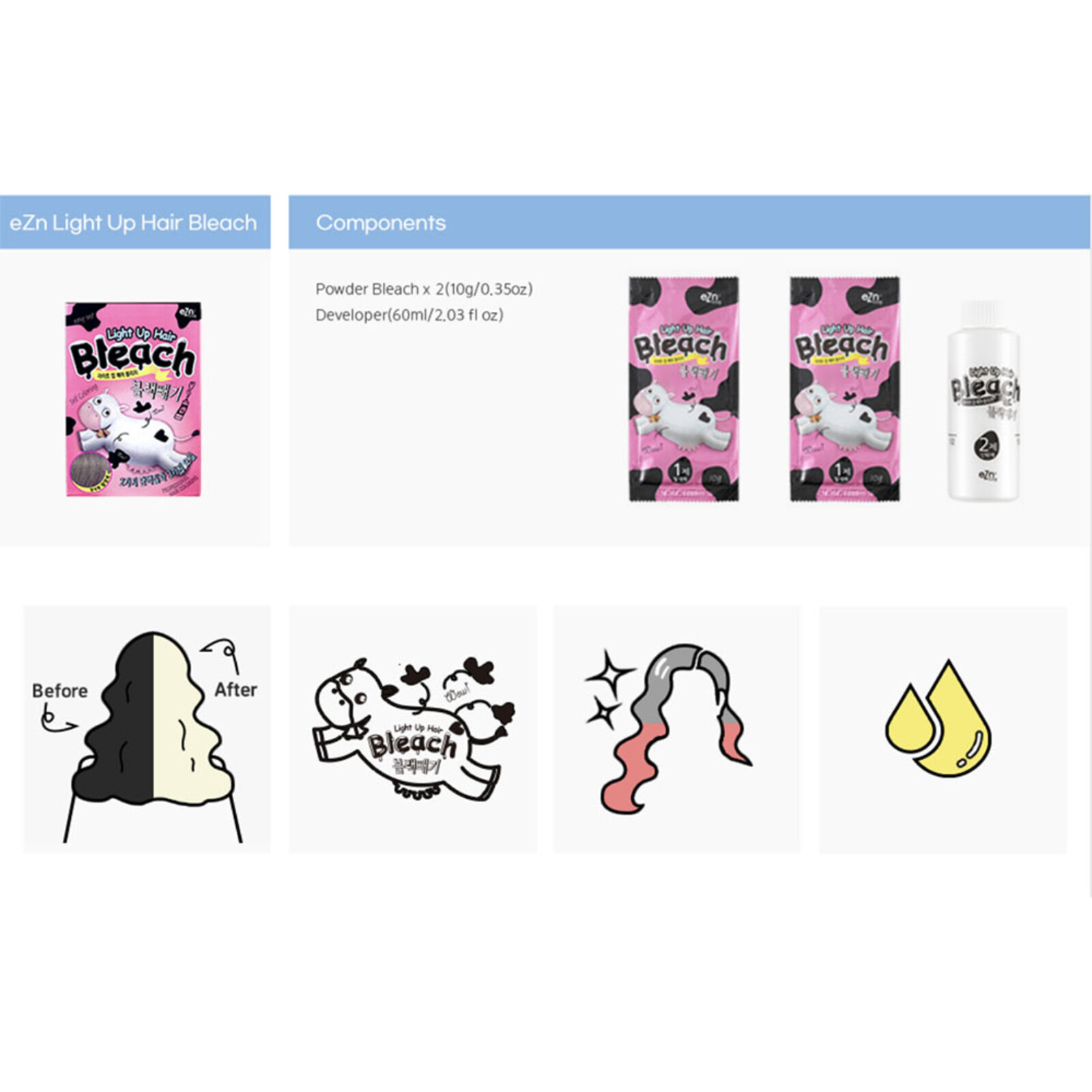 eZn Light Up Hair Bleach