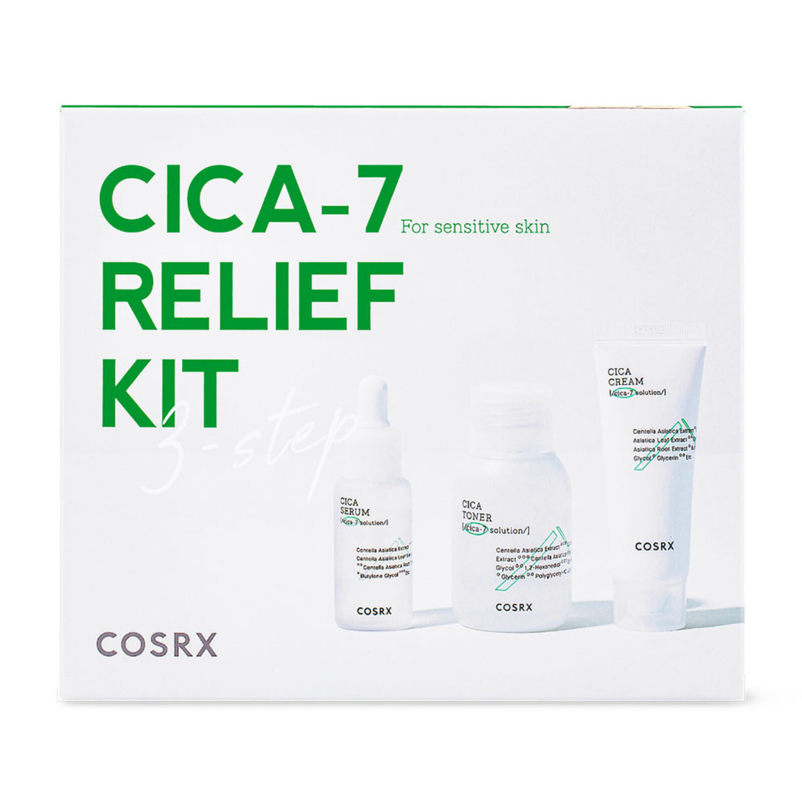 COSRX CICA-7 Relief Kit (3 step)