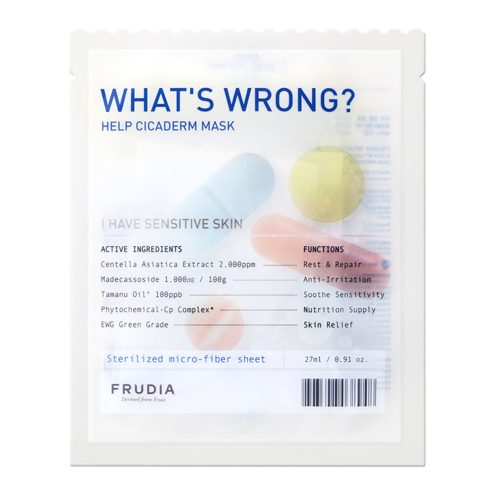 Frudia What's Wrong Help Cicaderm Mask