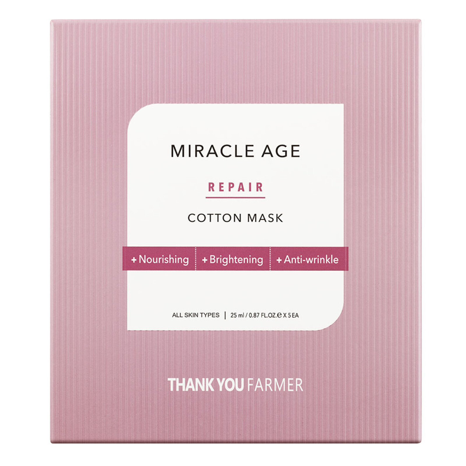 Thank You Farmer Miracle Age Repair Cotton Mask