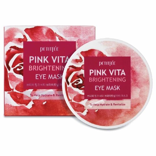Pink Vita Brightening Eye Mask Petitfée Pink Vita Brightening Eye Mask