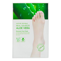 Real Squeeze Aloe Vera Moisture Foot Mask Nature Republic Real Squeeze Aloe Vera Moisture Foot Mask