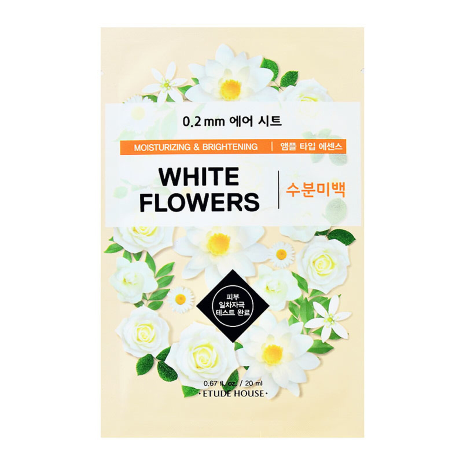 Etude House 0.2mm Therapy Air Mask White Flowers