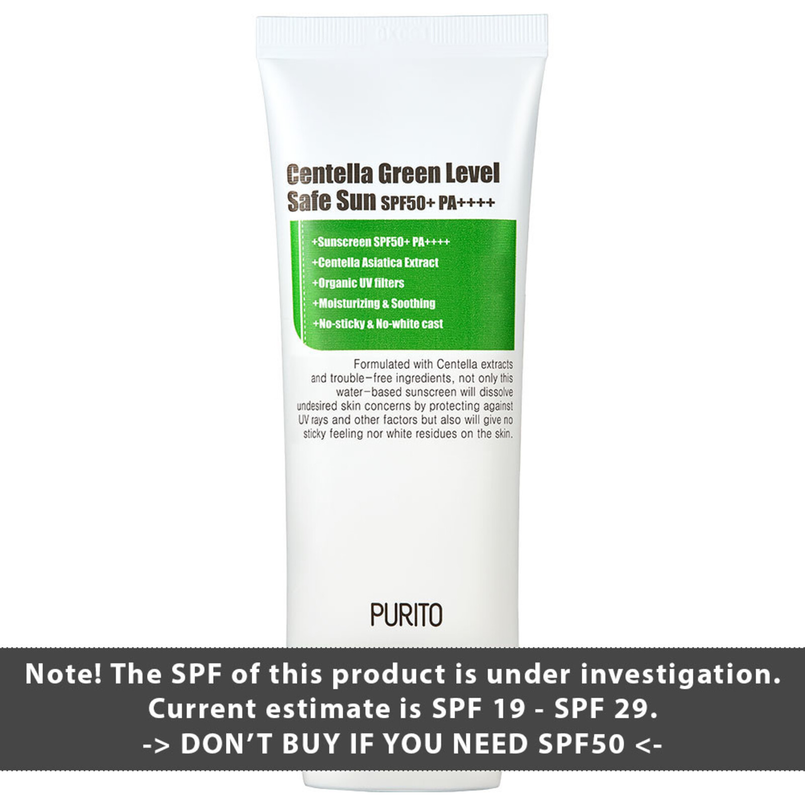 Purito Centella Green Level Safe Sun