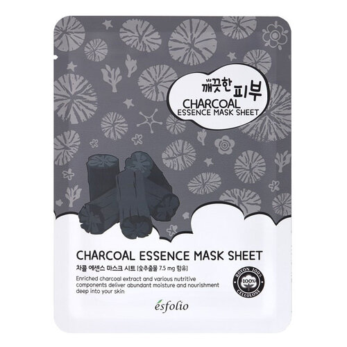 Charcoal Essence Sheet Mask Esfolio Charcoal Essence Sheet Mask