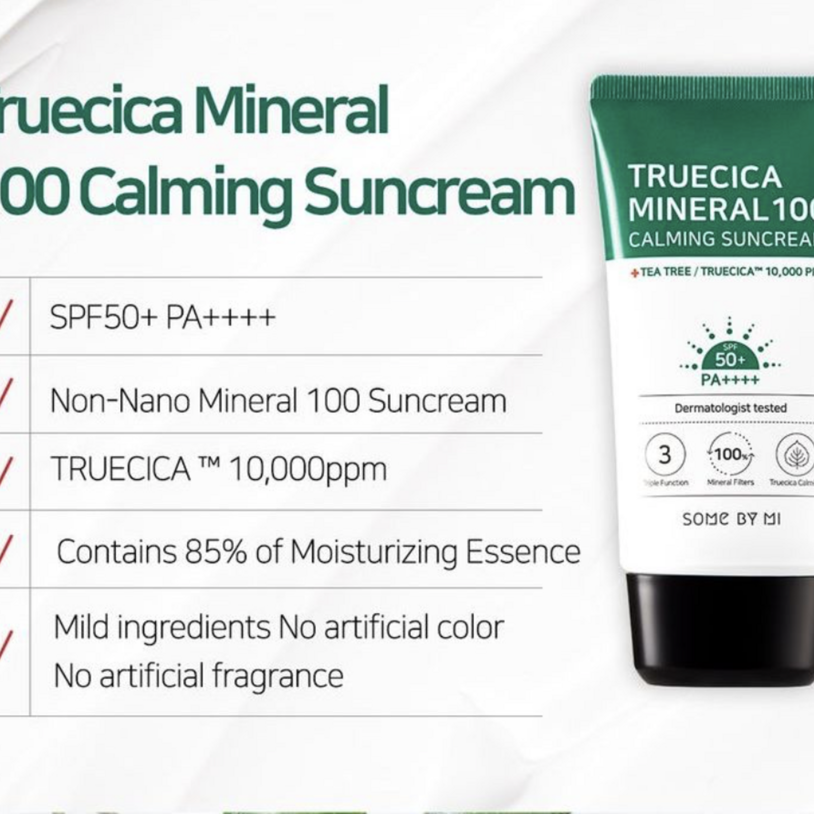 Some By Mi Truecica Mineral Calming Tone-Up Suncream