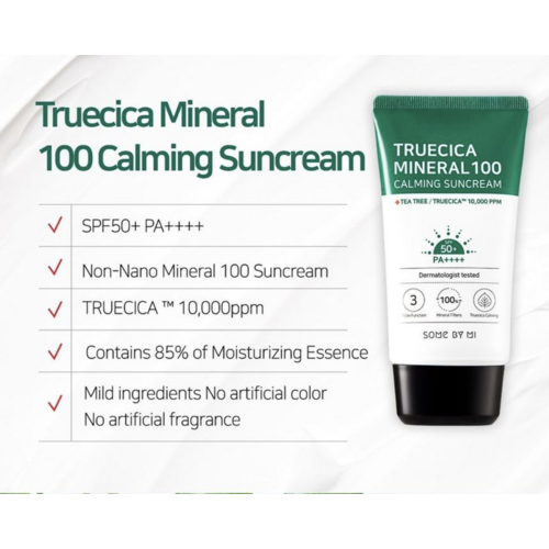 Truecica Mineral Calming Tone-Up Suncream Some By Mi Truecica Mineral Calming Tone-Up Suncream