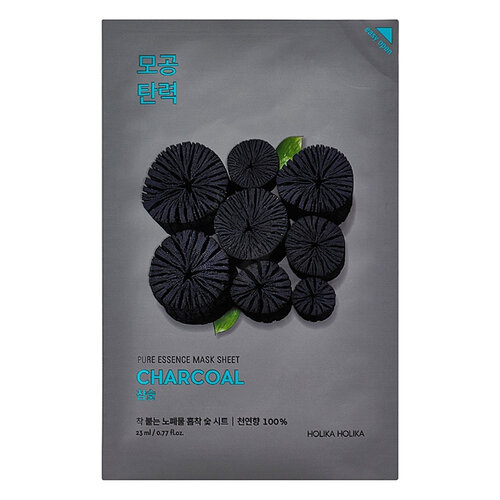 Pure Essence Mask Sheet Charcoal Holika Holika Pure Essence Mask Sheet Charcoal