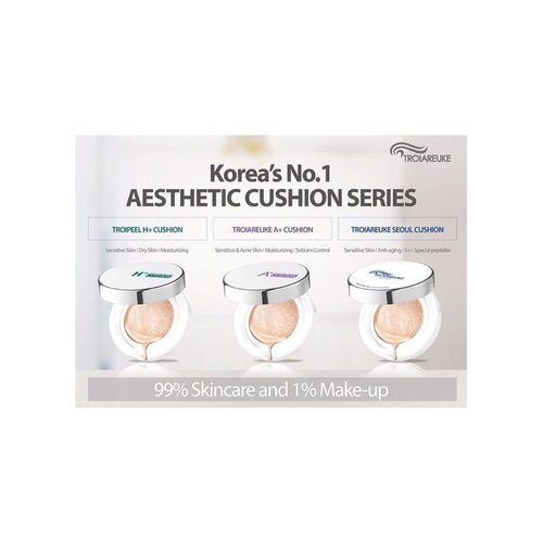 Seoul Aesthetic Cushion Foundation SPF 50+ Pa+++ Troiareuke Seoul Aesthetic Cushion Foundation SPF 50+ Pa+++