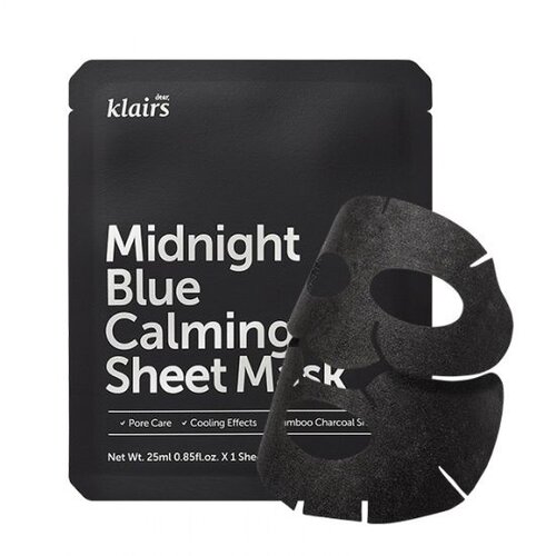 Midnight Blue Calming Sheet Mask Klairs Midnight Blue Calming Sheet Mask