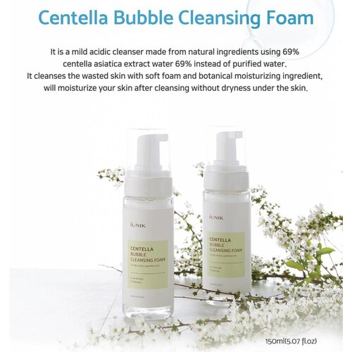 Centella Bubble Cleansing Foam iUNIK Centella Bubble Cleansing Foam