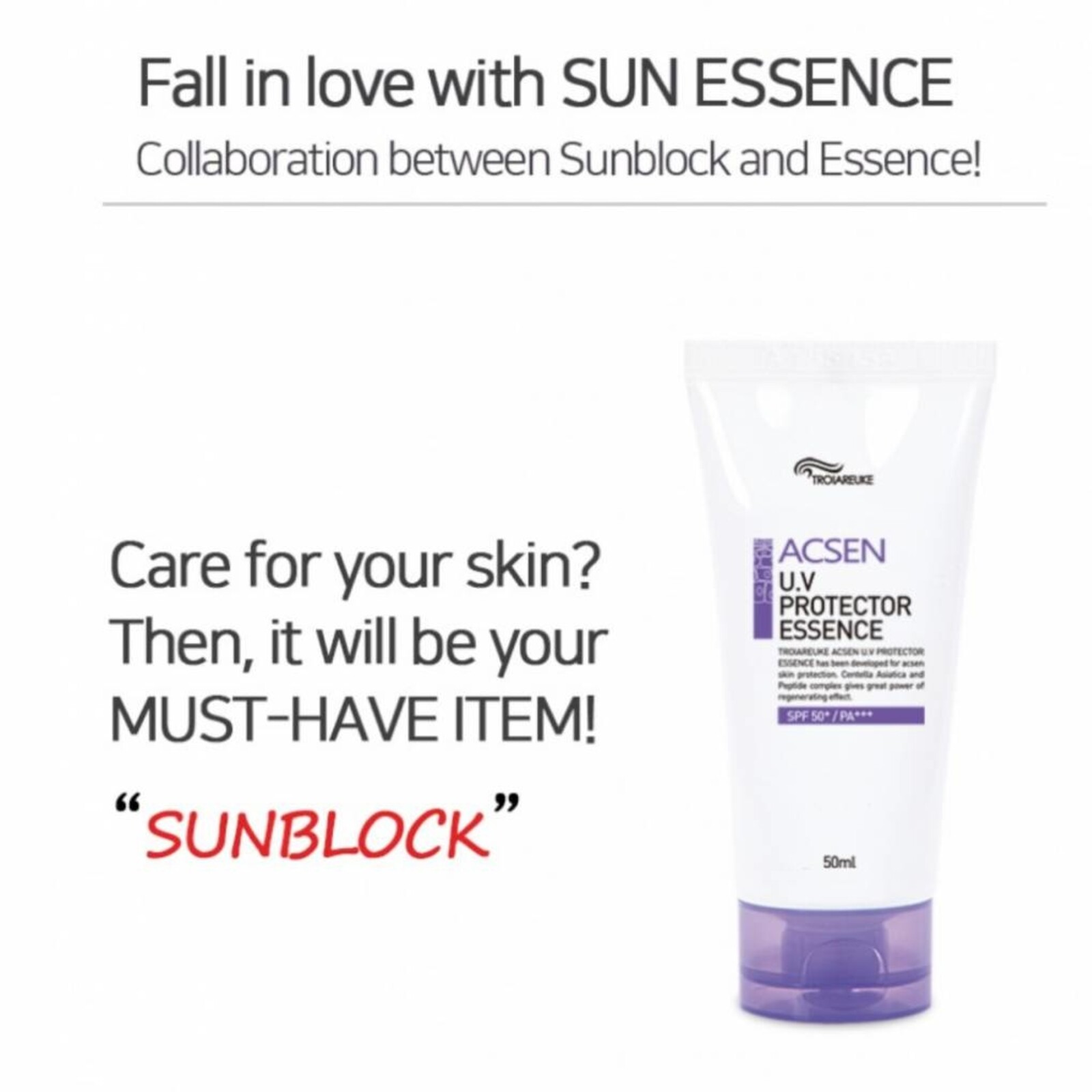 Troiareuke ACSEN UV Protector Essence SPF50+ PA+++