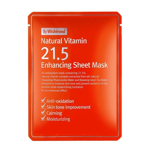 Natural Vitamin 21.5 Enhancing Sheet Mask By Wishtrend Natural Vitamin 21.5 Enhancing Sheet Mask