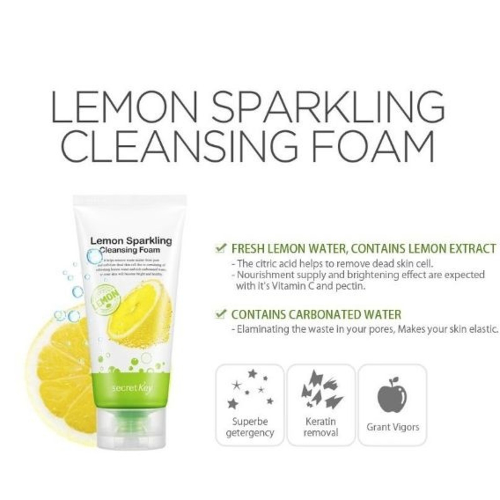 Secret Key Lemon Sparkling Cleansing Foam